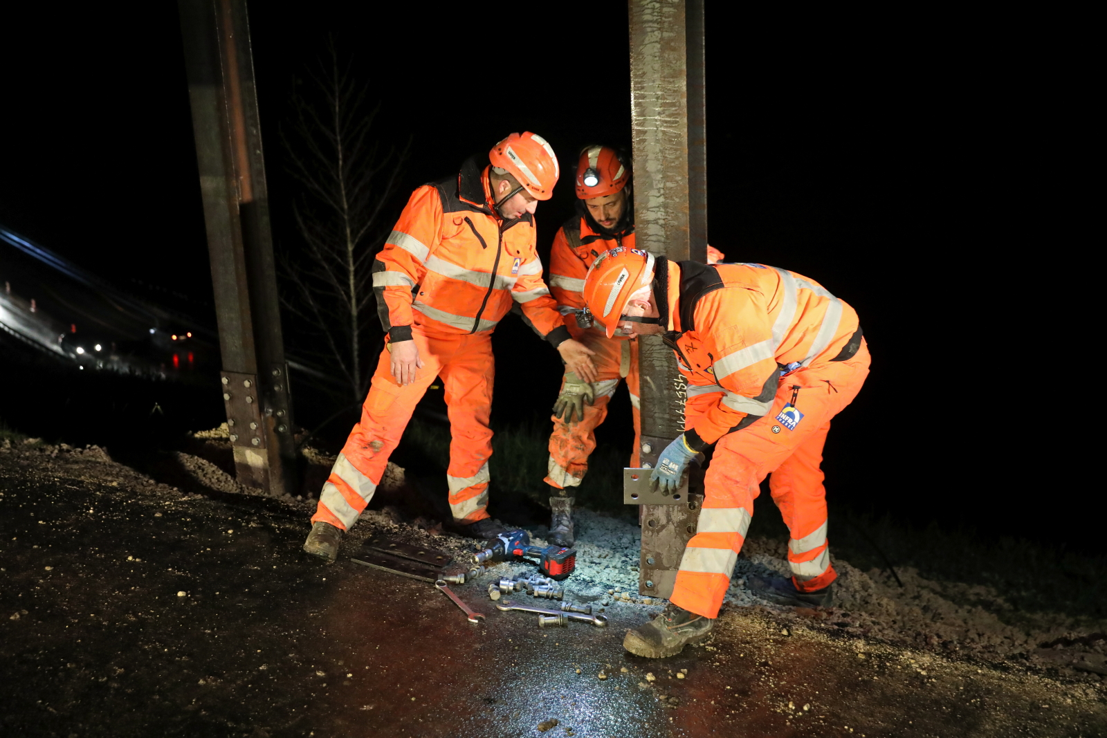 Travaux de nuit Crêt-du-Locle